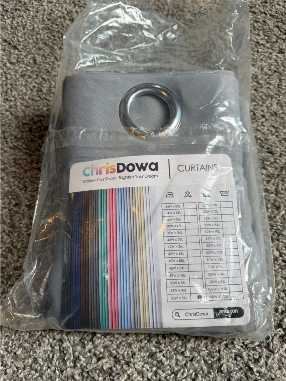 Chris Dowa Gray Blackout Curtain Panels